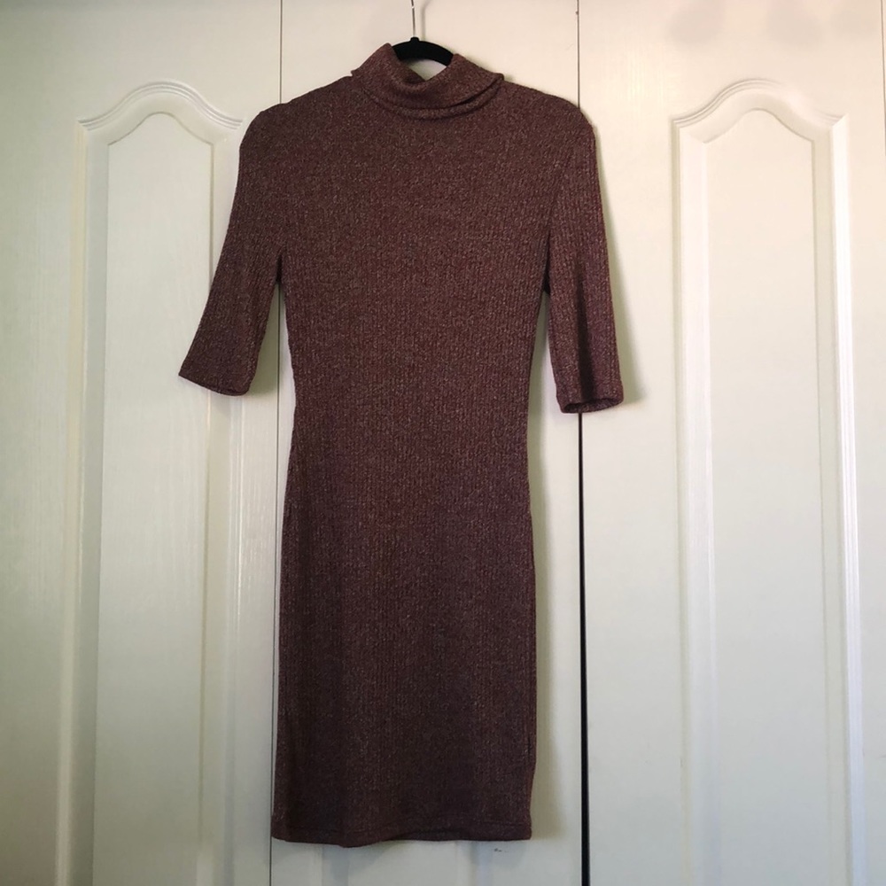 Topshop Turtleneck Sweater Dress